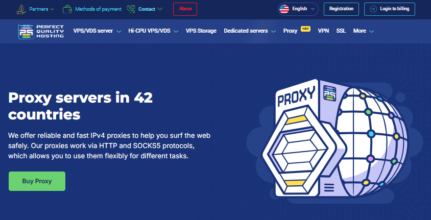 PQ.Hosting proxy review summary with pros and cons