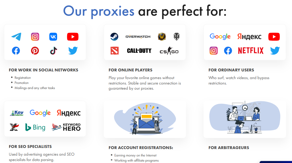 SpaceProxy Proxy Types