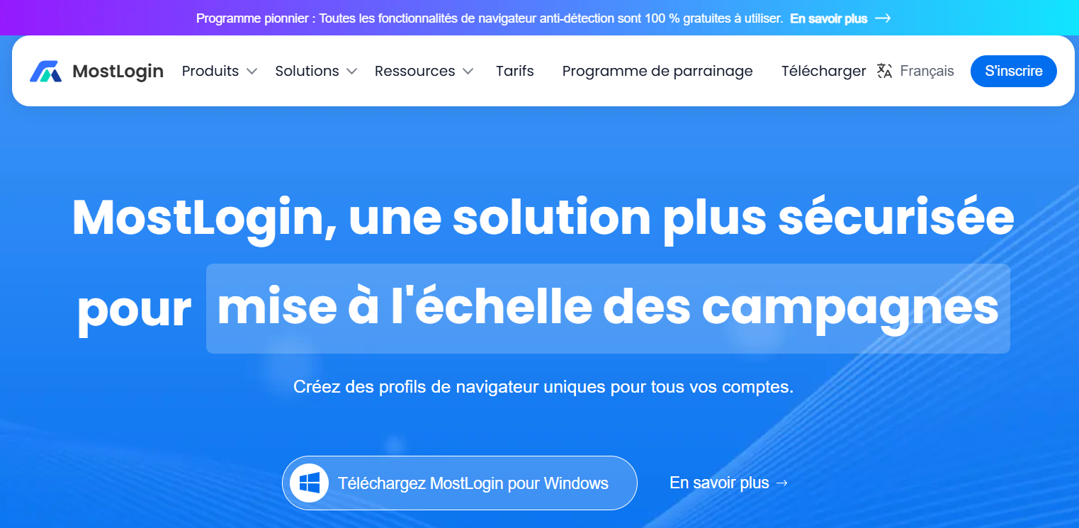 MostLogin Dashboard Interface