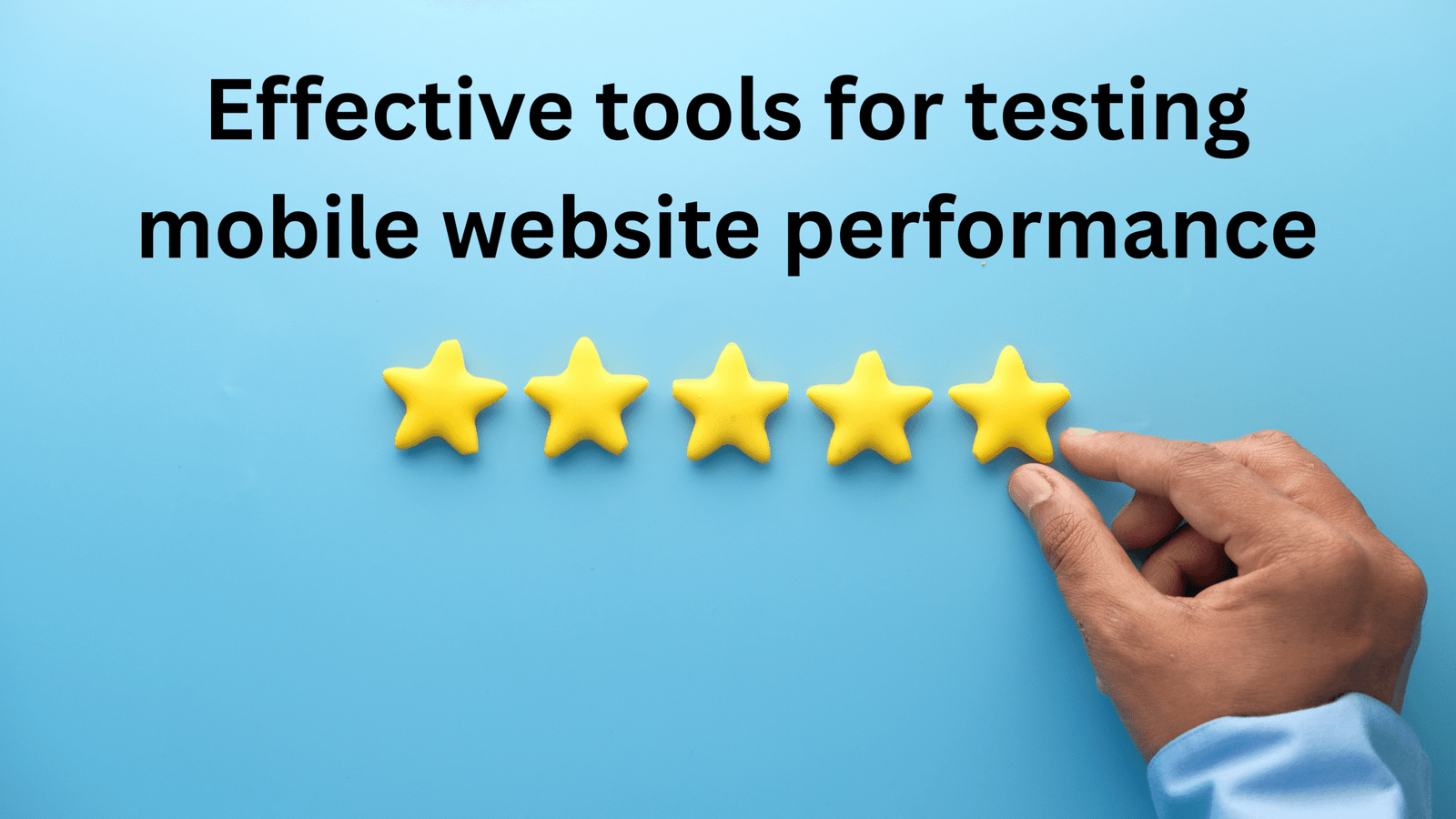 What are the most effective tools for testing mobile website performance and identifying areas for improvement?