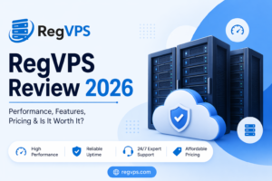 The platform provides Linux VPS, Windows VPS, and dedicated servers powered by Intel Xeon processors