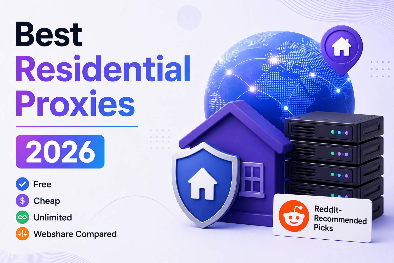 Best Residential Proxies 2026: Free, Cheap, Unlimited & Webshare Compared (Reddit-Recommended Picks)