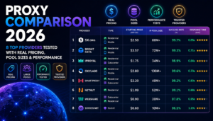 Proxy Comparison 2026: 8 Top Providers Tested with Real Pricing, Pool Sizes & Performance
