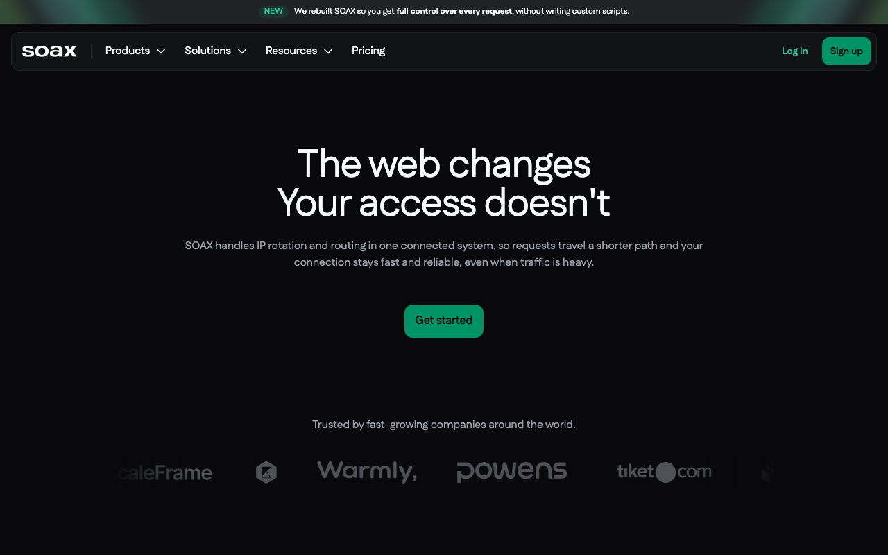 SOAX Official Platform Website 2026