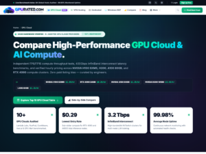 Top 10 GPU Cloud Providers 2026 AI Benchmarks and Rental Comparison Platform